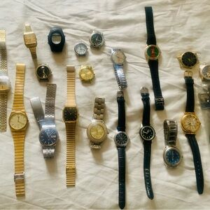 Seiko, Timex, etc Gold and Silver Men's Watches Collection